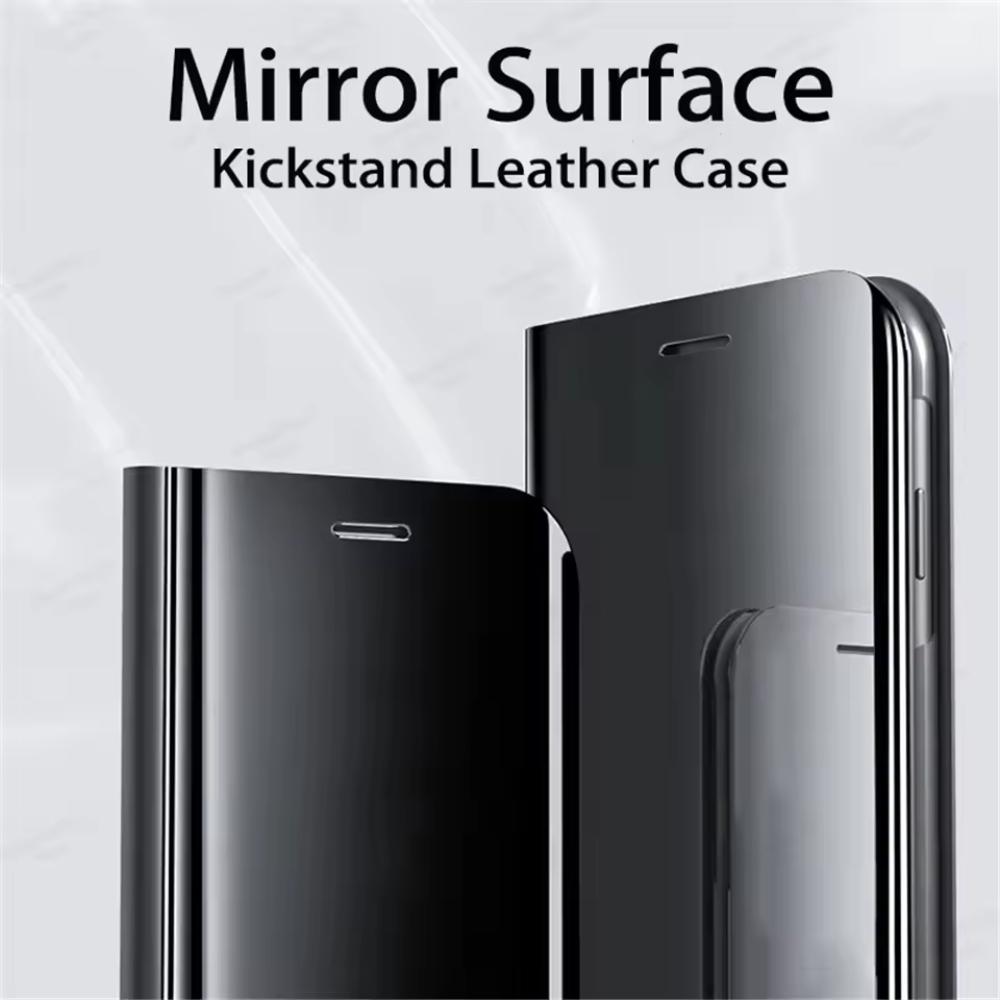 Luxury Mirror Flip Case For Xiaomi POCO M5 F6 X7 14T 14 13T 13 12T 12 12S 11T Pro Leather Cover For Xiaomi 13 12 11 Lite Phone Accessories