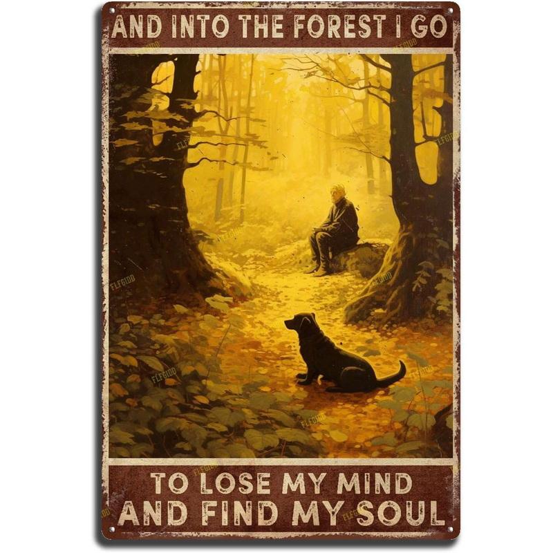 Dogs Metal Tin Signs Labrador Pitbull Wall Art Posters Plaque Vintage Iron Painting Decoration for Home Cafe Game Room Club Bar