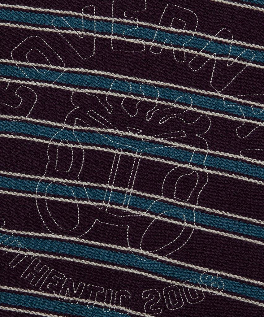 COVERNAT Striped Sweatshirt Purple