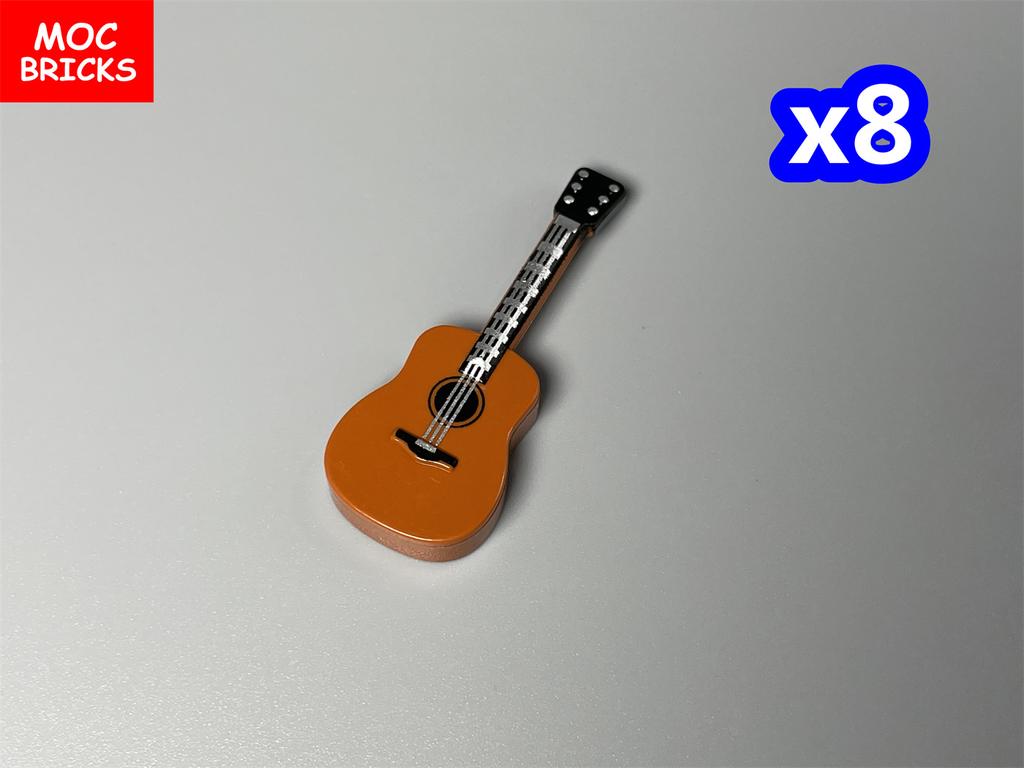 Non-Toxic Moc Bricks Suona Horn Music Score Singer Saxophone Bass Figure Musical Instruments Educatinal Building Blocks Kids Children Toys