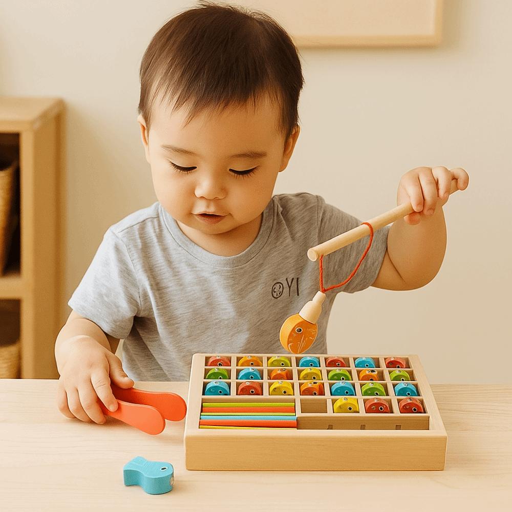 Early Education Matching Board Game Montessori Magnetic Fishing Learning Box  Boys Toys