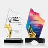 Customized Five-Pointed Star Crystal Trophy for Company Annual Meeting: Award for Outstanding Employee Achievement