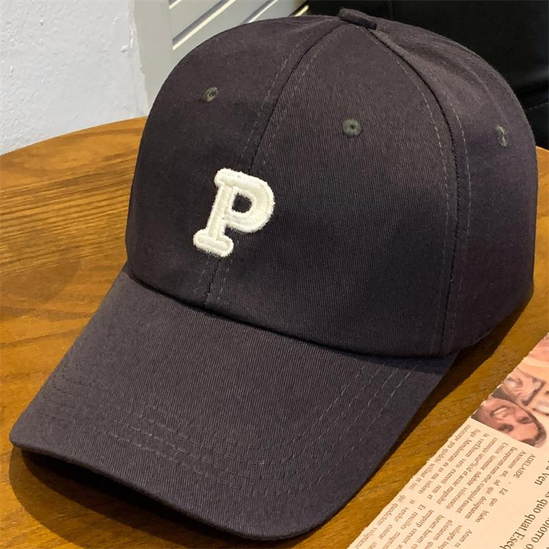 The P Letter Embroidery Mens Summer Sun Protection Baseball Cap Hat Breathable