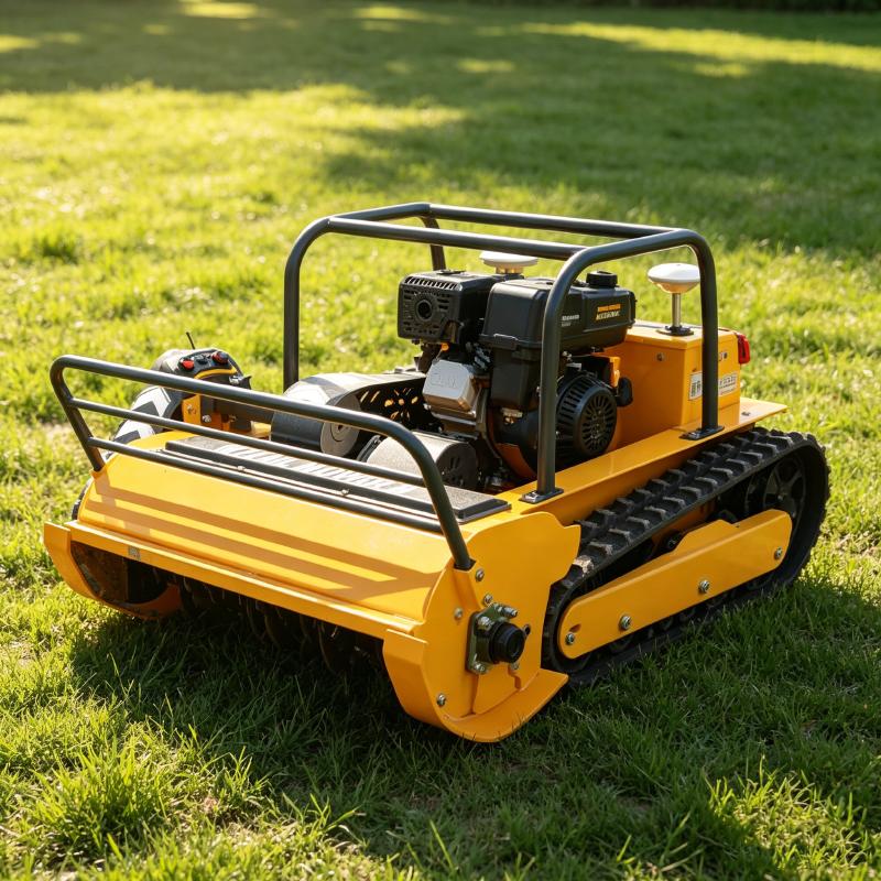 Compact CE EPA Crawler RC Lawn Mower CE EPA Gasoline Robot Grass Cutter Small Villa Garden Use