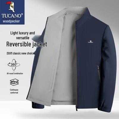 Men's Stand Collar Anti-Wrinkle Business Casual Jacket