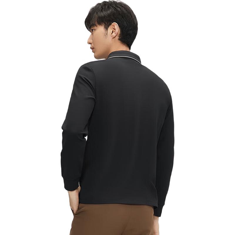 Septwolves Men s Long-Sleeve Waffle Knit Polo Shirt L