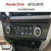 3D/5D Carbon Fiber Car Interior Cover Console Color Sticker Decals Parts Accessories For Honda Civic 9th Gen 2012-2015 4 Doors