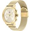 Tommy Hilfiger Blake Goldenes Zifferblatt Metallarmband Damen Quarz Uhr 1782302