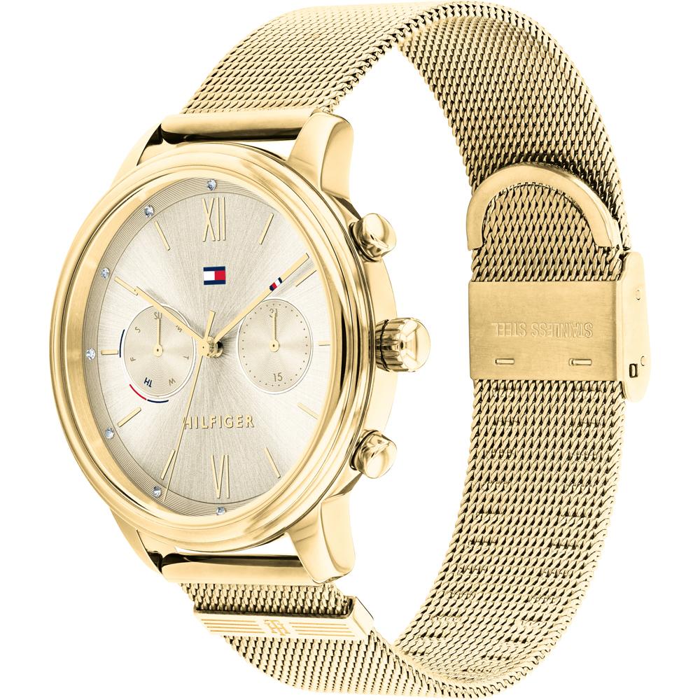 Tommy Hilfiger Blake Goldenes Zifferblatt Metallarmband Damen Quarz Uhr 1782302