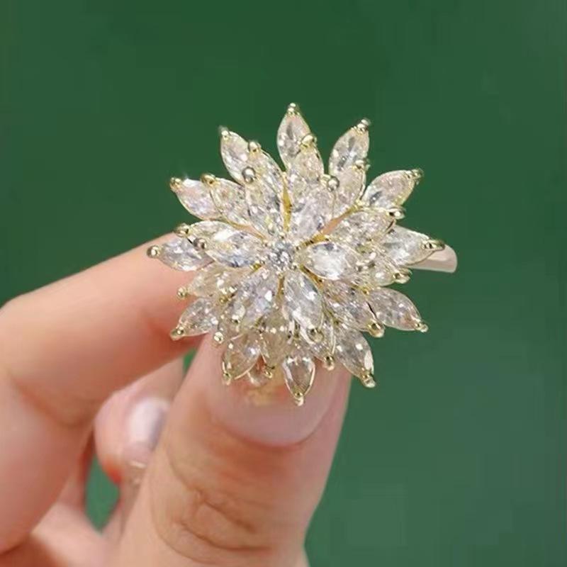 

Высококачественная брошь в виде снежинки из кристаллов, изысканный женский корсаж для пальто, аксессуары Niche, высококачественная пряжка-непромокаемая булавка