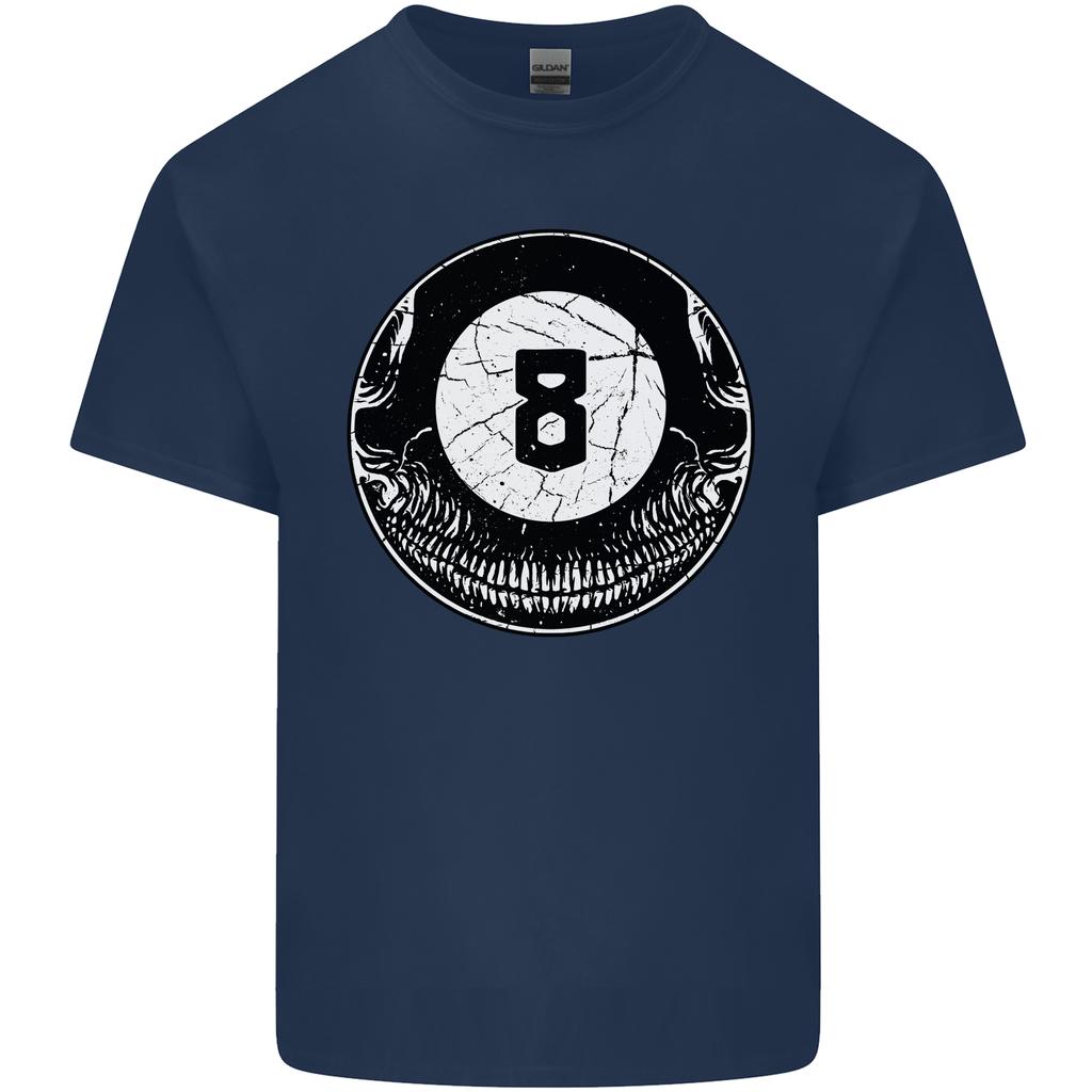 8Ball Skull Pool Player 9Ball Unisexs Light Cotton TShirt