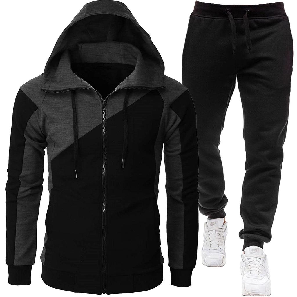Men's Two-Tone Sports Jacket + Velvet Winter Suit 