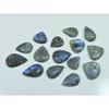 214Cts. Natural Labradorite Carving Pear Cabochon Loose Gemstone 15Pcs Lot LL-1124
