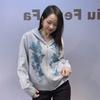 A New Style of Hoodie Jacket for Women's Autumn and Winter with Rhinestones A Small Zippered Cardigan and Hooded Sweatshirt