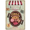 Hamburgers Plaques Métalliques Hot-Dogs Imprimé Affiche Vintage Décor Mural Cuisine Magasin de Fast-Food Plaque Murale Peinture sur Plaque de Fer