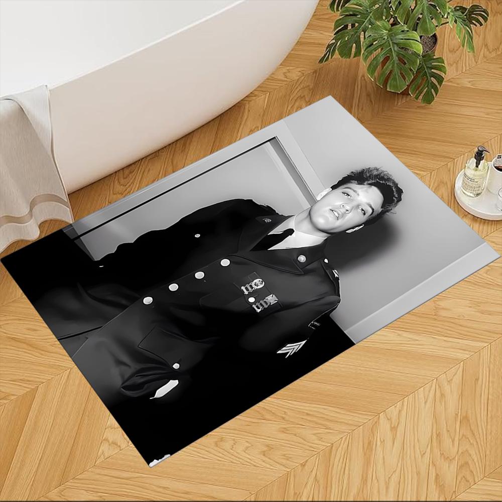 Elvis Presley pattern Non-Slip Home Carpet Design for Office Decor Living Room Bedroom Gift