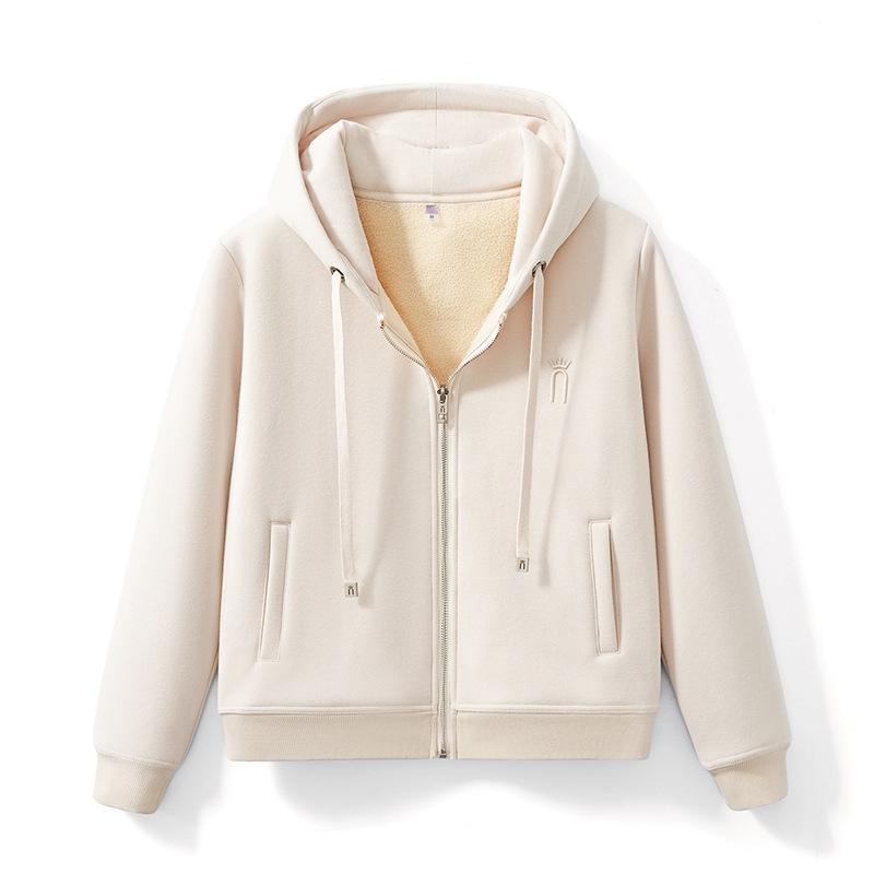 

GAGN Cross-Border Embroidered Plus Velvet Winter Cardigan for Petite Women 2025 L