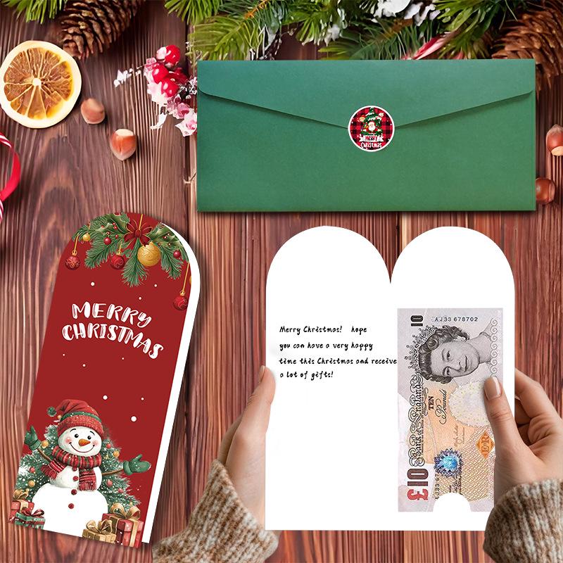 High-End Merry Christmas Money Clip Card Set