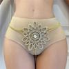 European And American Sexy Sunflower Rhinestone Body Chain, Personalized Nightclub Diamond-Encrusted Bra Thong Set Accessories