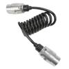 Anhängerstecker Verlängerungskabel 2 Meter 7-polig Metall Europäischer Standard Autozubehör