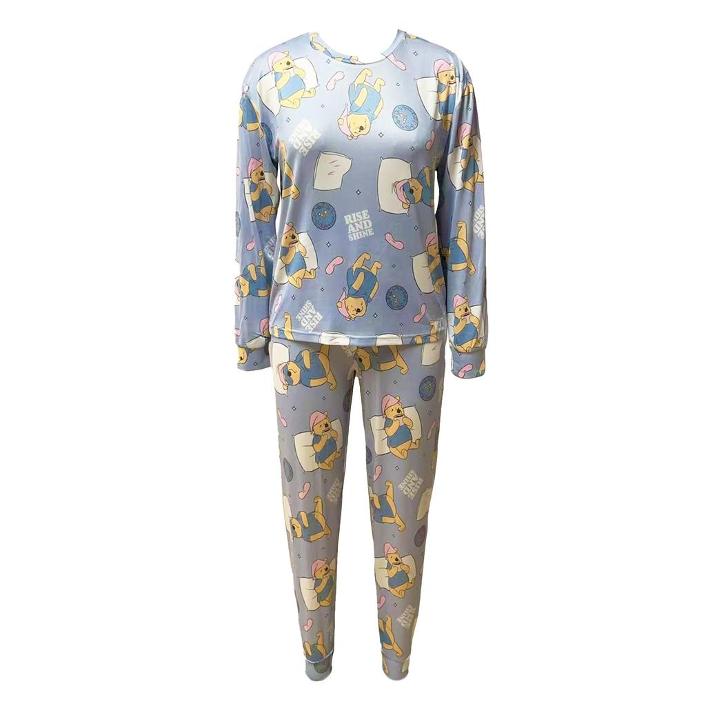 Winnie the Pooh Womens/Ladies Rise and Shine Long-Sleeved Pyjama Set