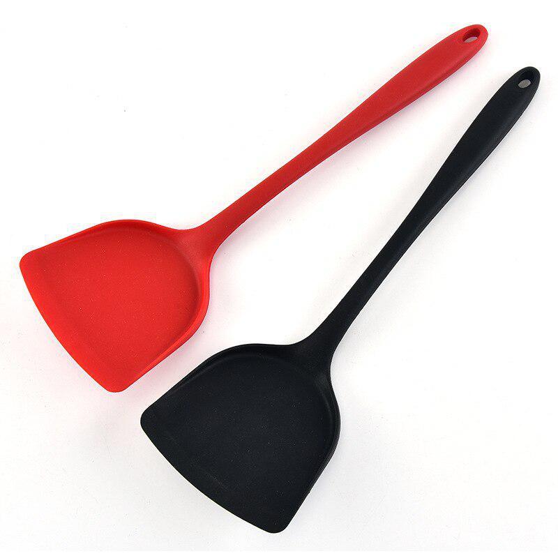 Non-stick Silicone Spatula Silicone Kitchenware Special Spatula High Temperature Resistance Mute Cooking Frying Spatula