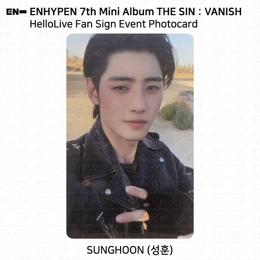 ENHYPEN 7th Mini Album The Sin : Vanish HelloLive VC Event Photocard