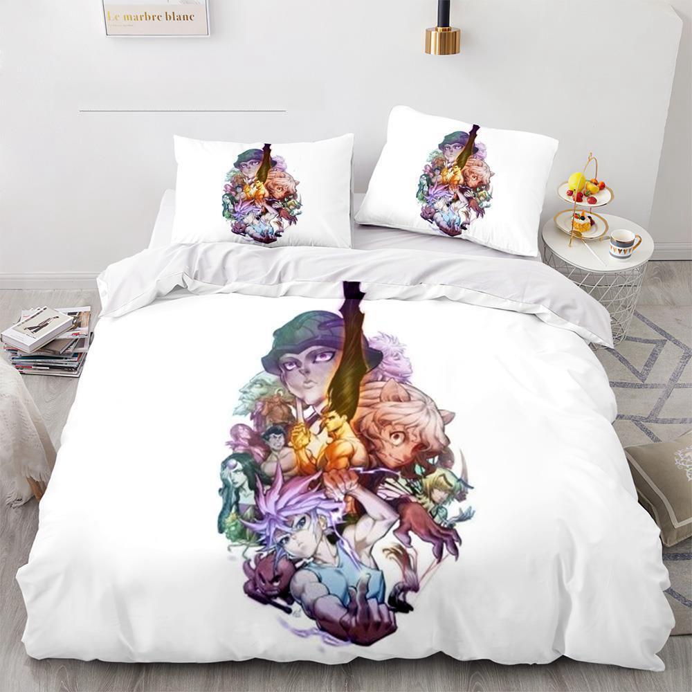 HUNTER×HUNTER Bedding Set Single Twin Full Queen King Size Bed Set Adult Kid Bedroom Duvet cover Sets bed furniture set bedroom