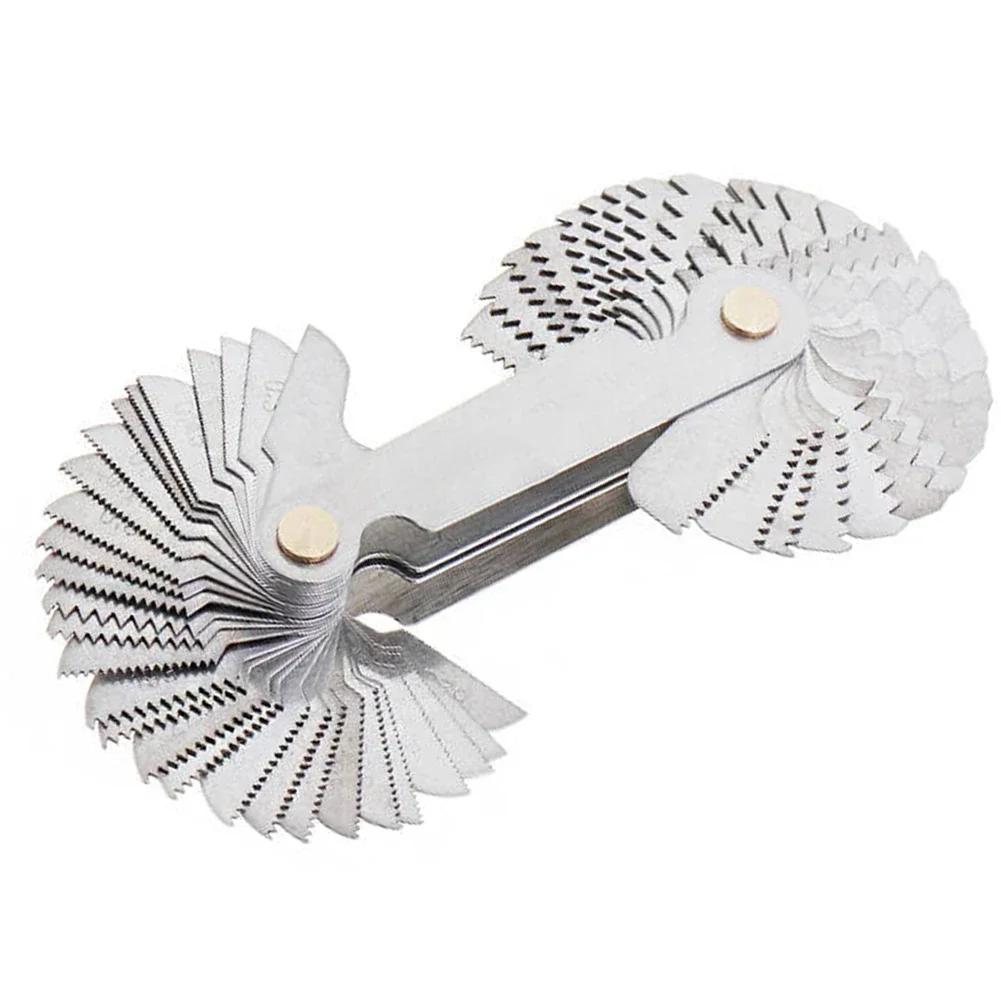 

58PCS Thread Gauge Template Gauge High Precise Measuring Tools Metric 60° UK 55° For American 60° Thread Samples China Mainland