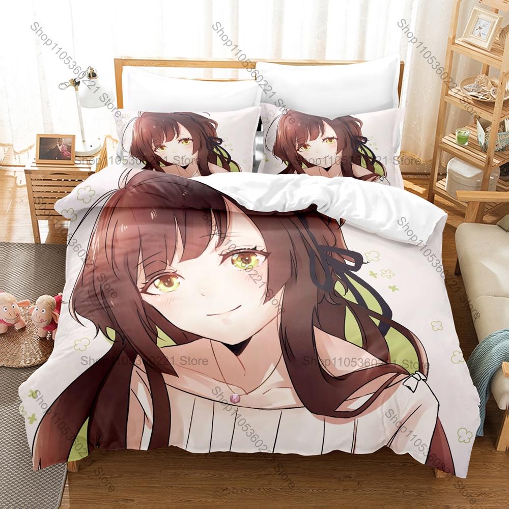 Ichika Aiji Kei Collar x Malice Crime Mystery Print Duvet Cover + 2 Pillowcases Otome Fans 3pcs Bedding Set Anime Kawaii