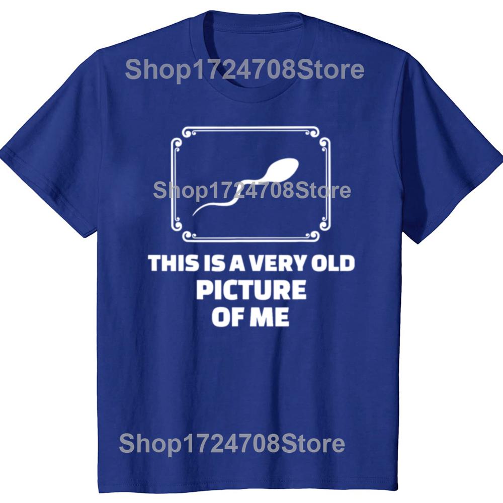 Divertente Questa È Una Mia Foto Molto Vecchia Grafica Magliette Uomo Donna Moda Casual Maglietta 100% Cotone Larga Oversize Maglietta