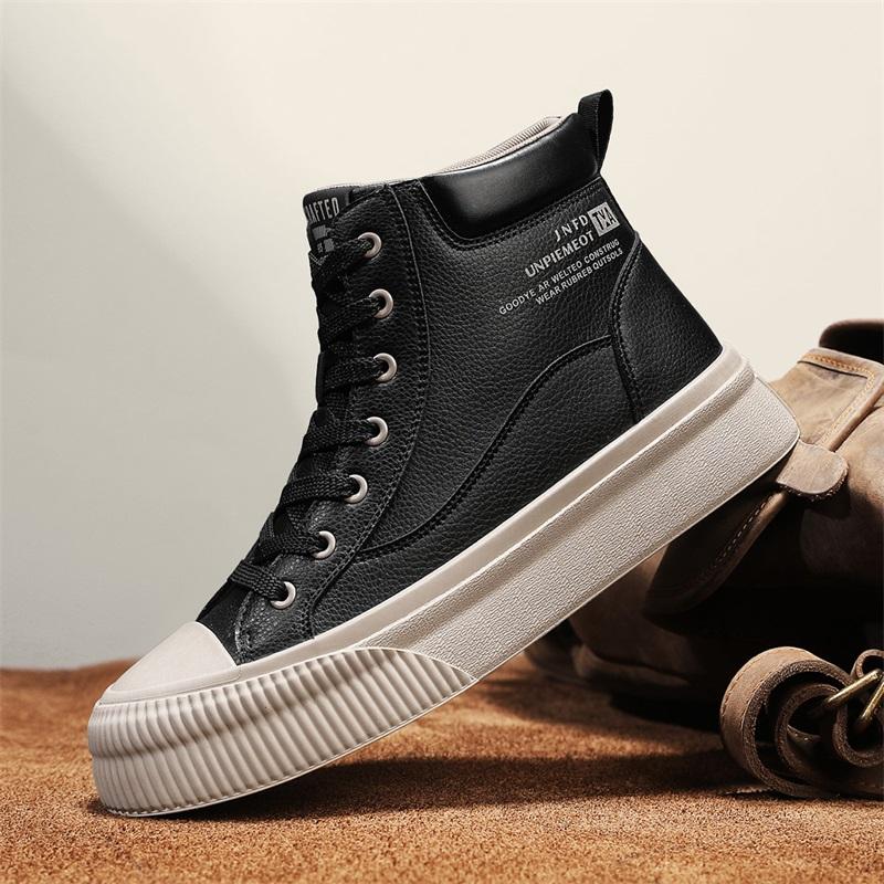 

Men Boots New Platform Boots Outdoor Waterproof Casual Sneakers Working Men Ankle Boots Hiking Safety Shoes Mens Athletic 45