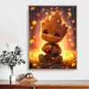 Full Round Diamond Painting Lovely Groot Art Rhinestone Picture Mosaic DIY 5D Cross Stitch Embroidery Home Decoration
