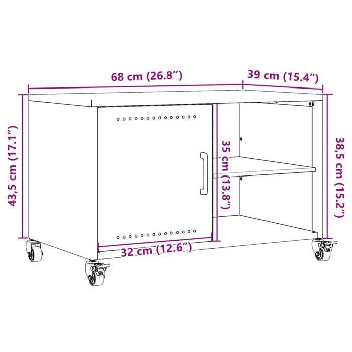 VidaXL Meuble TV, Armoire de Télévision avec Étagères, Support Télé avec Rangement Salon Salle de Séjour, Jaune Moutarde 846671