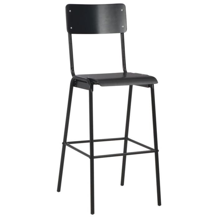 VidaXL Lot de 6 Chaises de Bar, Siège de Pub, Chaise de Bistrot, Meuble de Salle à Manger Cuisine Salon Maison Intérieur, 3054567
