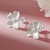 925 Sterling Silver Vintage Earrings For Women Trendy Simple Bump Flower Earring Jewelry Prevent Allergy Party Accessories Gift