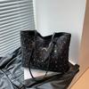 Street Style Tote Bag For Women Large Capacity Durable Polyester With Inner Phone Pocket For Daily Use