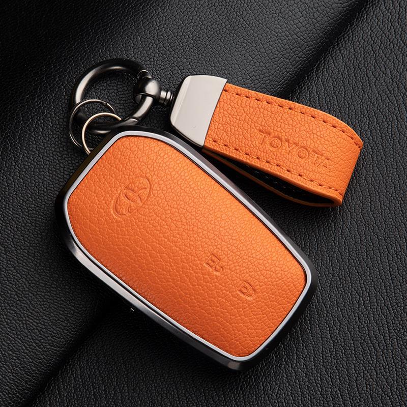 Skórzany Etui na Kluczyki do Toyota Camry, Highlander, Prado, Land Cruiser, Venza, RAV4 - 9. Gen