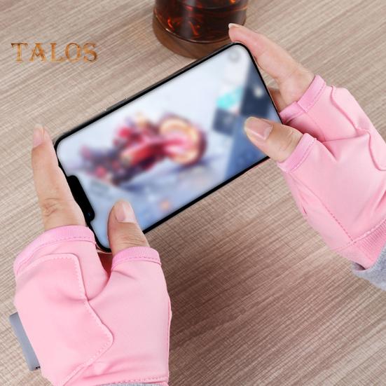 1 pár vyhřívaných rukavic bez prstů Rychlé zahřívání Trvalé teplo Nastavitelné dobíjecí elektrické vyhřívané jezdecké rukavice v plné barvě