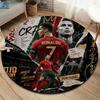 Portugal National Football Logo Round Area Rug,Carpet Rug for Living Room Bedroom Sofa Playroom Decor,Non-slip Floor Mat