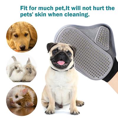 Pet Grooming Glove Hair Removal Brush Cat Dog Fur Hair Deshedding Gentle Efficient Dog Combs Pet Bathing Massage Products