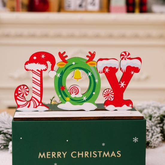 Christmas Wooden Table Decorations Santa Claus Snowman Wooden Table Top Decorations for Christmas Home Party