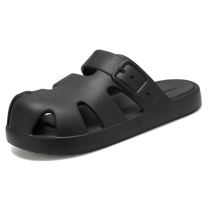 

Мужские летние сандалии, новая модель, мужская обувь из ЭВА, дышащие и не вызывающие неприятного запаха, обувь с отверстиями, мужская полая уличная повседневная обувь 44-45