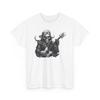 Electric Guitar Gothic Rock Skeleton Concert T-Shirt Music Playing Dark Graphic