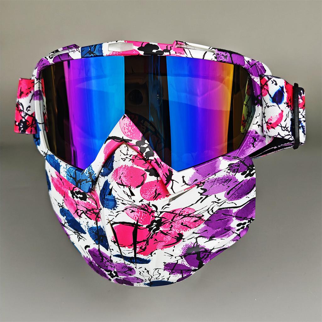 Moto Snow Goggles Mask UV400 Outdoor Riding Men's Windproof Sand Goggles Helmet Mask Mask