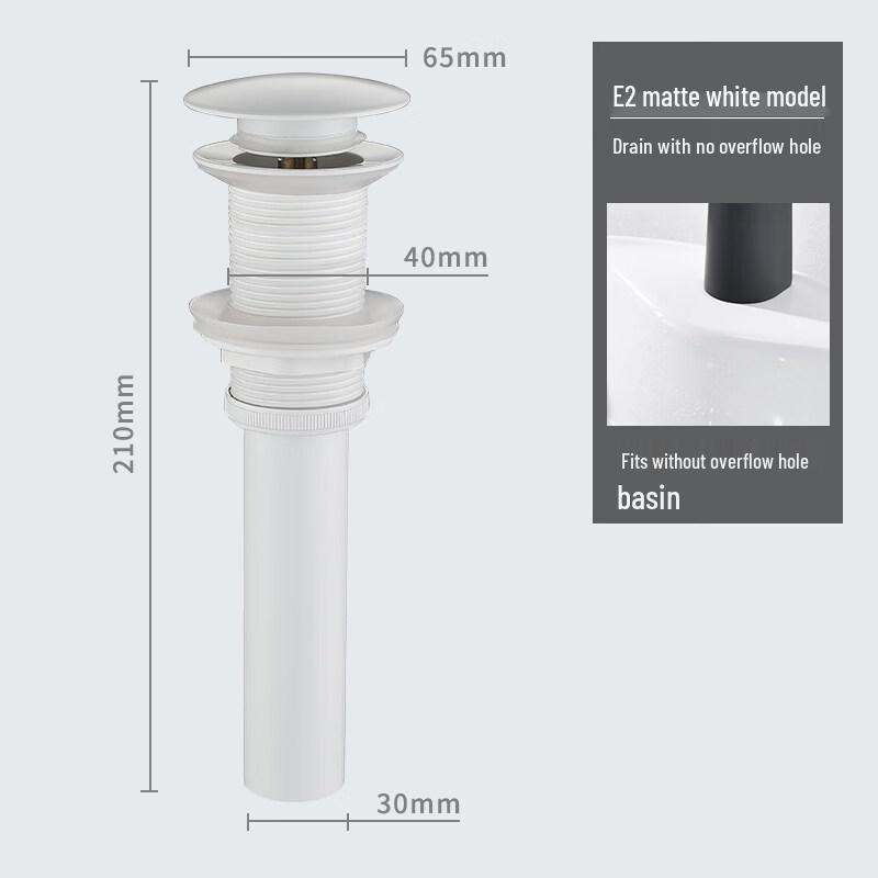 TLXT Bathroom Sink Pop-Up Drainer