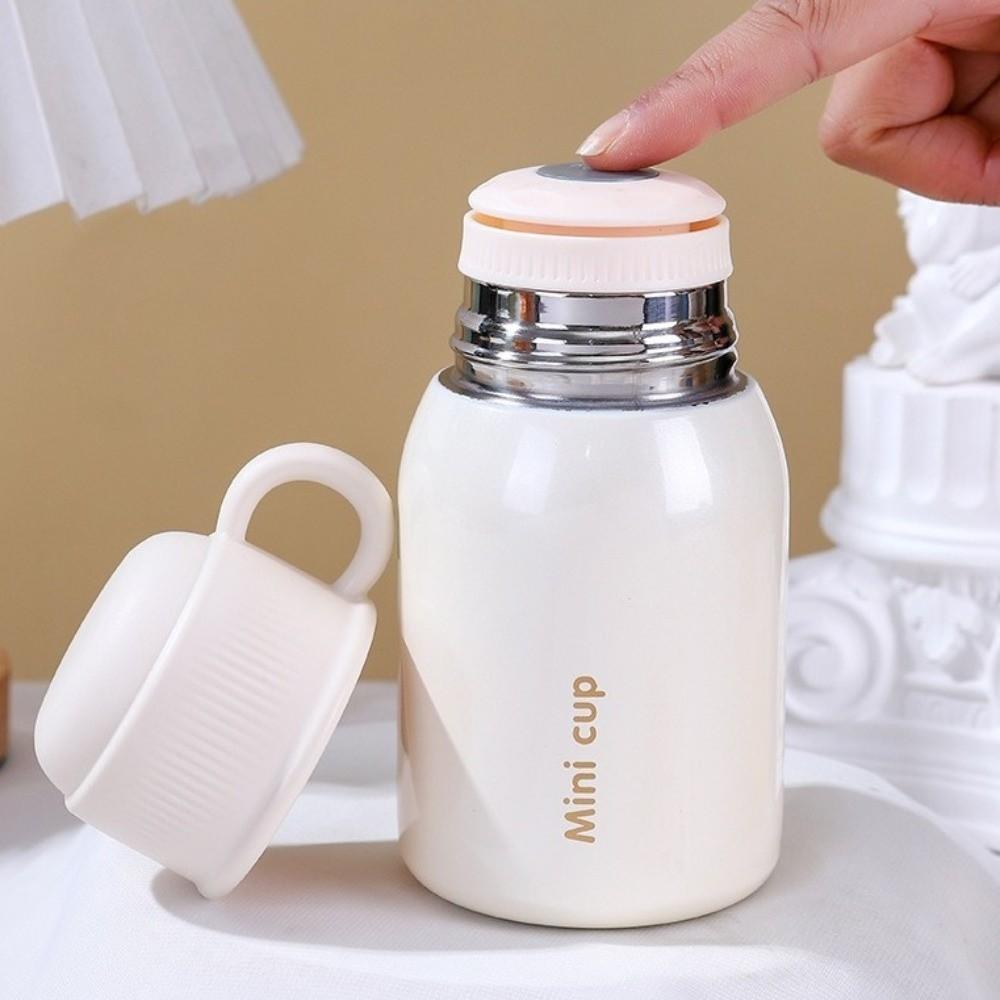 Stainless Steel Vacuum Flask Double Layered Mini Pocket Cup Portable Sports Water Bottle  Travel