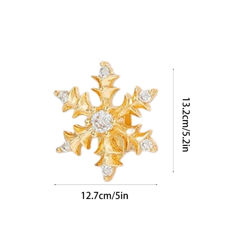 Snowflake Design Universal Earphone Clip Durability Electroplated Copper Clamp Headsets Accessory Secures fit for Sports