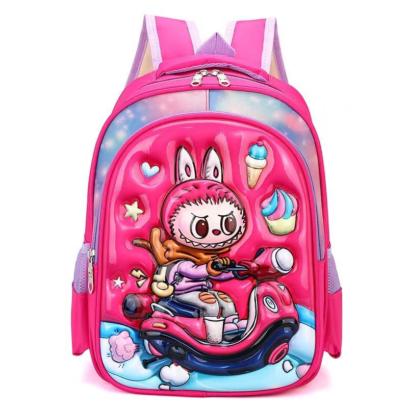School bag cartoon animation primary school students inch D shell large capacity ultralight children's backpack