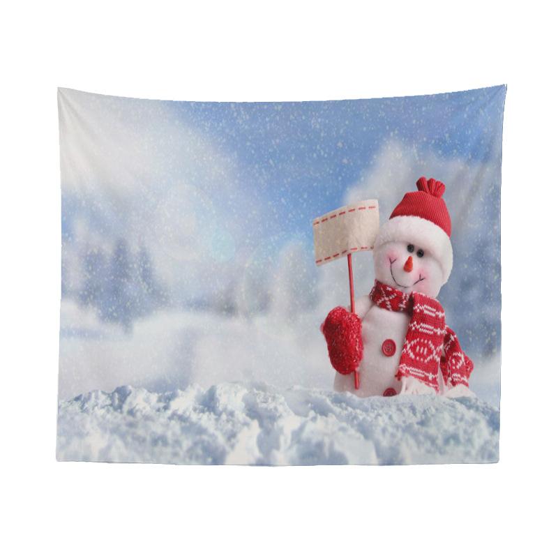 Amazon Amazon Hanging Cloth Christmas Series Snowman Hot Selling Home Decoration Tapestry Wall Hanging